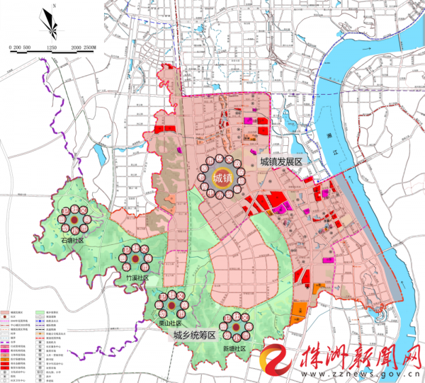 《规划》显示,群丰镇将形成"一心,一带,两轴,四区"的空间结构.