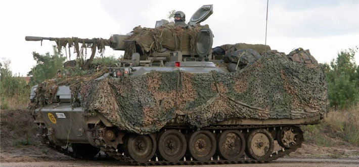 AIFV履带式装甲步兵战车，AIFV Armoured Infantry Fighting Vehivle，于1970年制成。