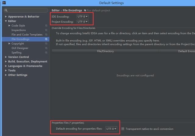 Intellij Idea字体、编码和基本设置