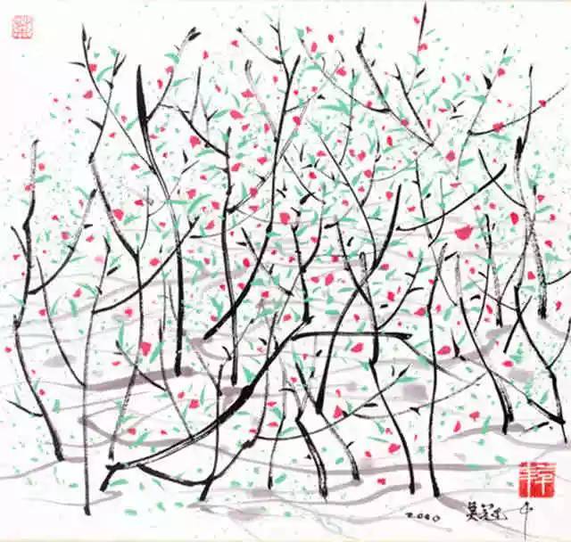 吴冠中笔下春天,怎么可以这么美! 吴冠中笔下春天,怎么可以这么美!