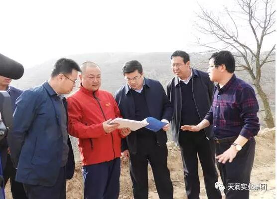 甘肃镇原县党政主要领导到项目地视察