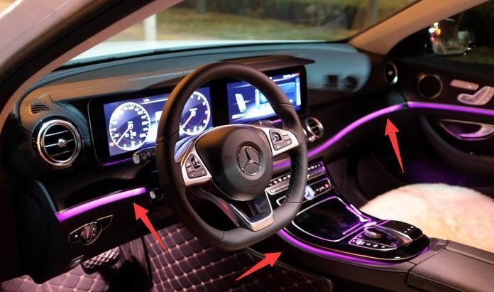 50万入手奔驰E300L, 内饰很满意, 车标很不满