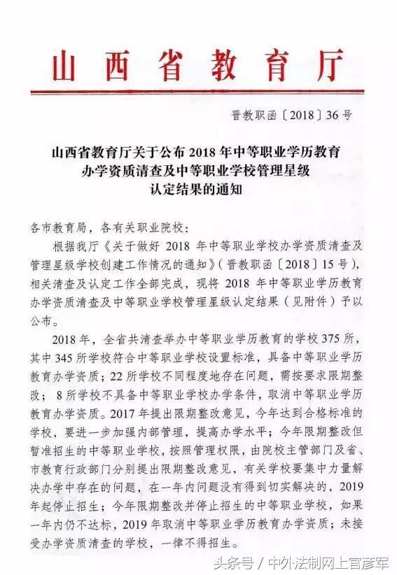 省教育厅红头文件:运城这所学校被点名!
