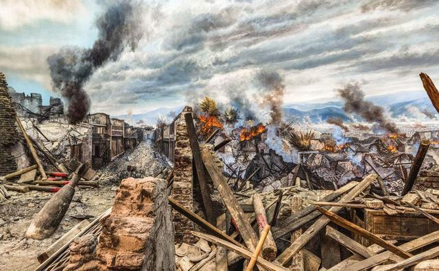 1944年11月27日抗日战争期间,广西柳州,中日军队正在展开血战.