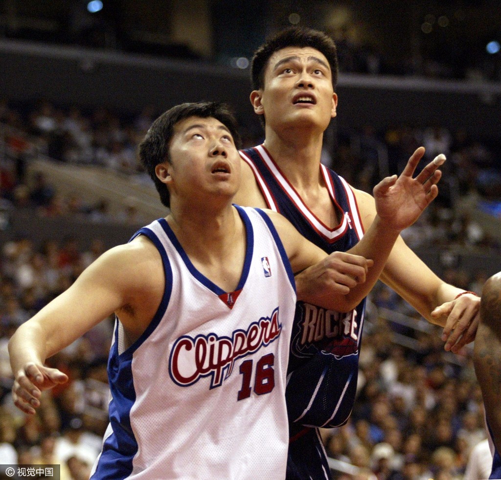 组图-回顾中国球员nba之旅 中国德比数次上演