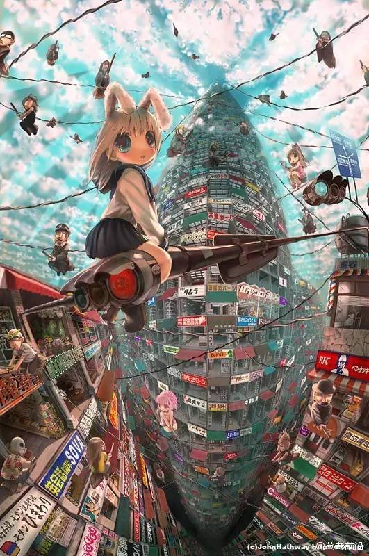 日本物理学家画插画 居然画出了3D效果! 日本物理学家画插画 居然画出了3D效果!