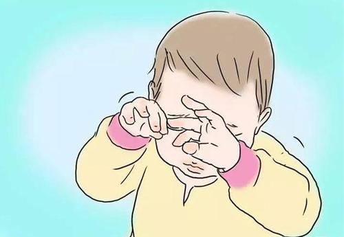 孩子喜欢揉眼睛,当心得了鼻炎