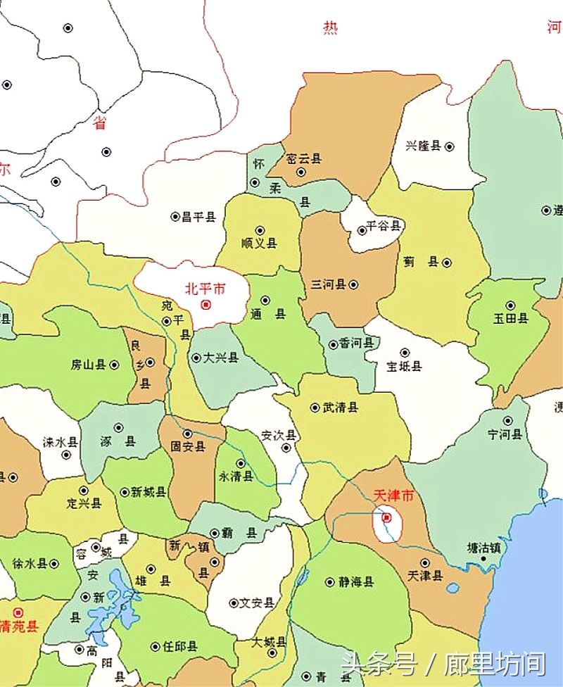 一组地图看天津70年行政区变迁 1973年一调整
