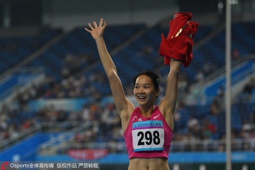 全运会田径女子4x100米接力决赛 袁琦琦率队夺冠_北京时间