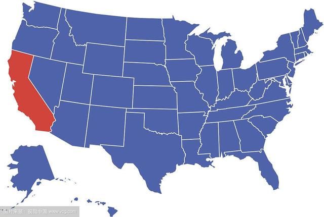 加利福尼亚州在美国面积第3、人口第1,经济世