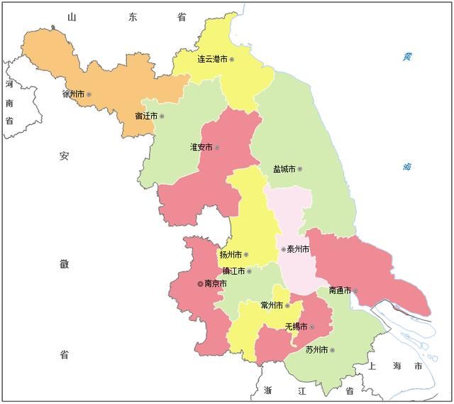 江苏省各市排名:苏州市常住人口最多GDP第一