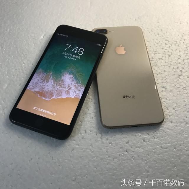 苹果iphone 8Plus黑跟金色实拍A11处理器3G运