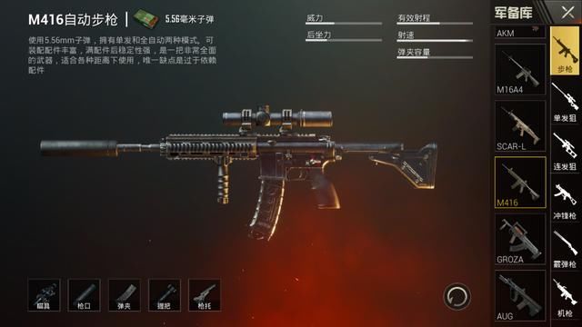 刺激战场:吃鸡武器也有排名,你心仪的步枪排到