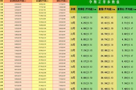 知曉孕期胎兒發育標準對照表 瞭解孩子的健康情況