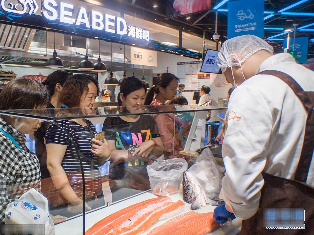 河马先生进羊城 阿里盒马鲜生广州首店开业