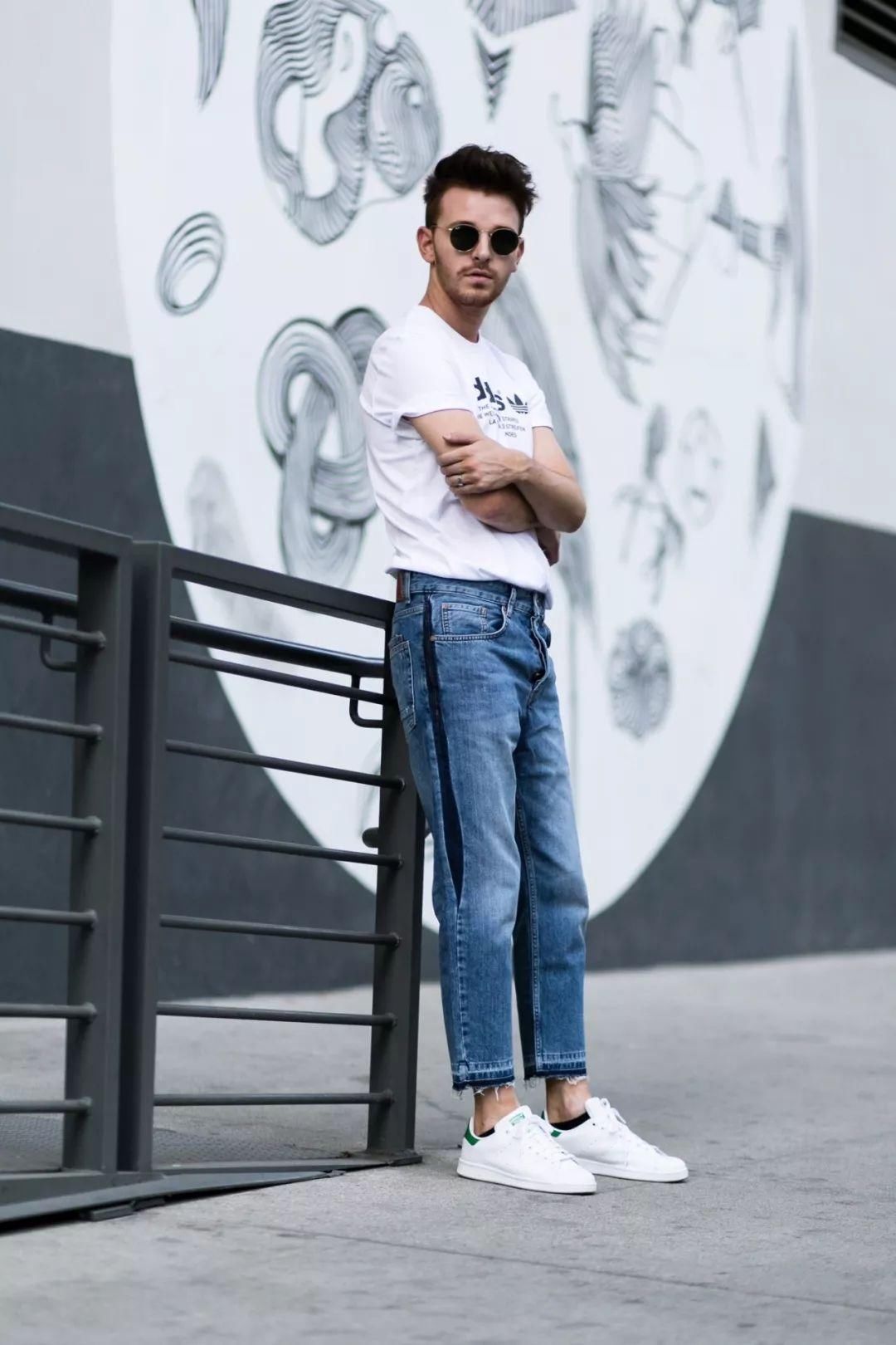 穿搭 | 我就喜欢夏季白T+牛仔裤,不经典不穿