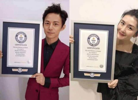 鹿晗微博点赞破记录,那些拥有吉尼斯世界纪录