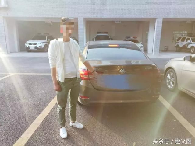 遵义一男子无证驾驶开车逃跑,被遵赤高速交警