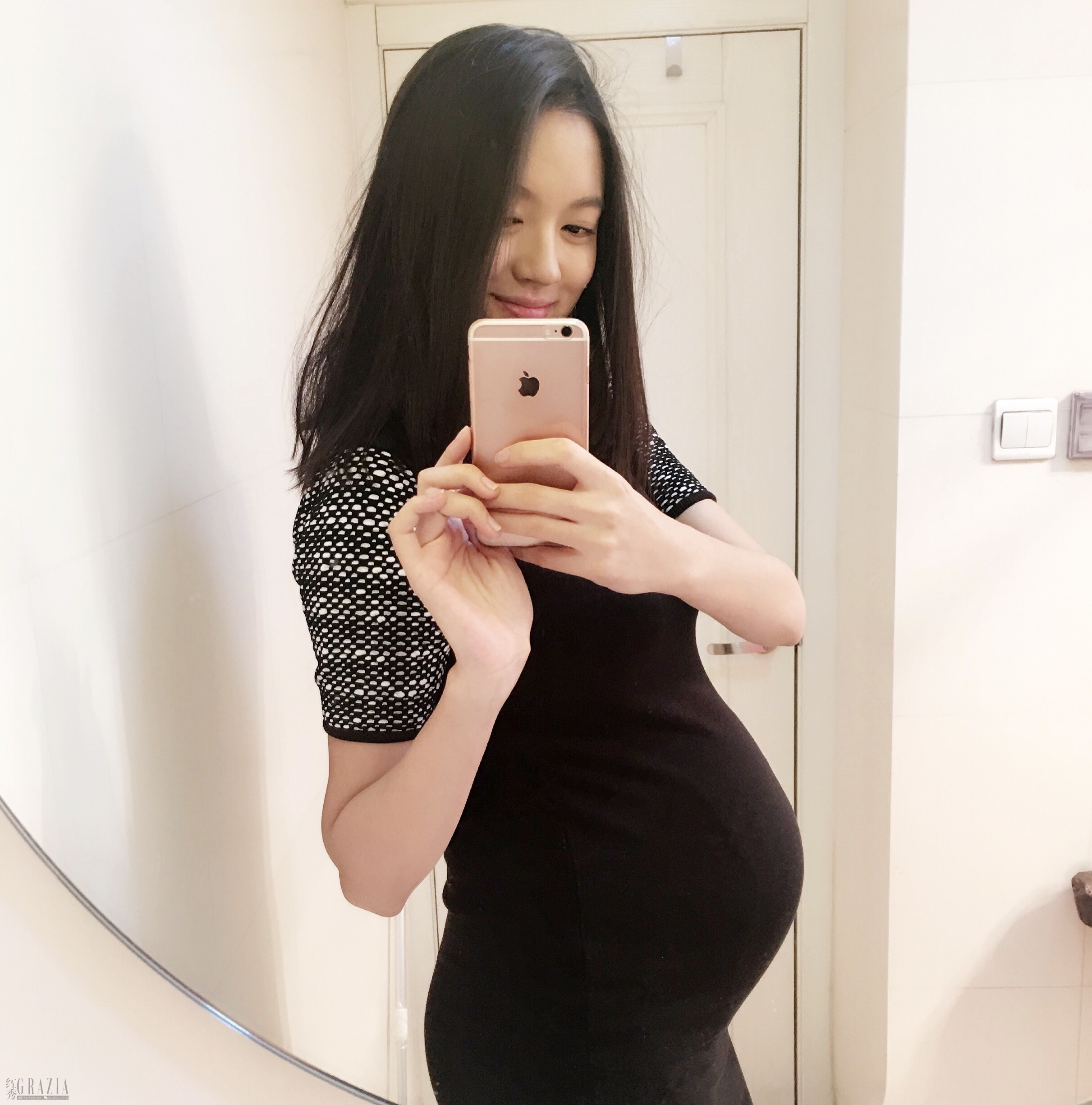 娱乐圈的神奇体质!你们怀孕都只胖肚子的啊