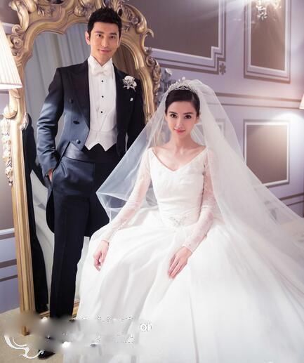 杨幂的结婚照,谢娜的结婚照,baby的结婚照,简直