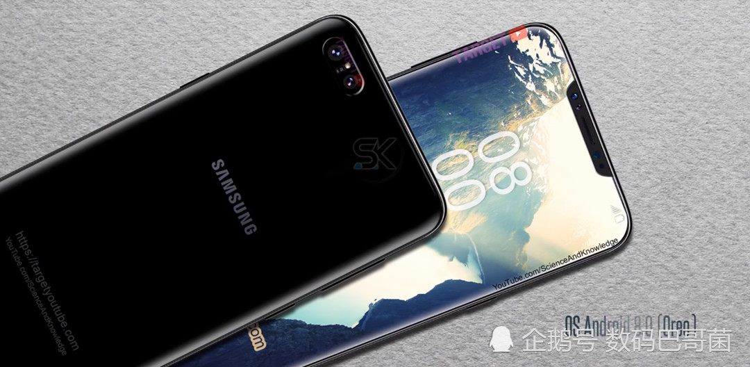 三星Galaxy X概念机:齐刘海扎眼 酷似iPhoneX