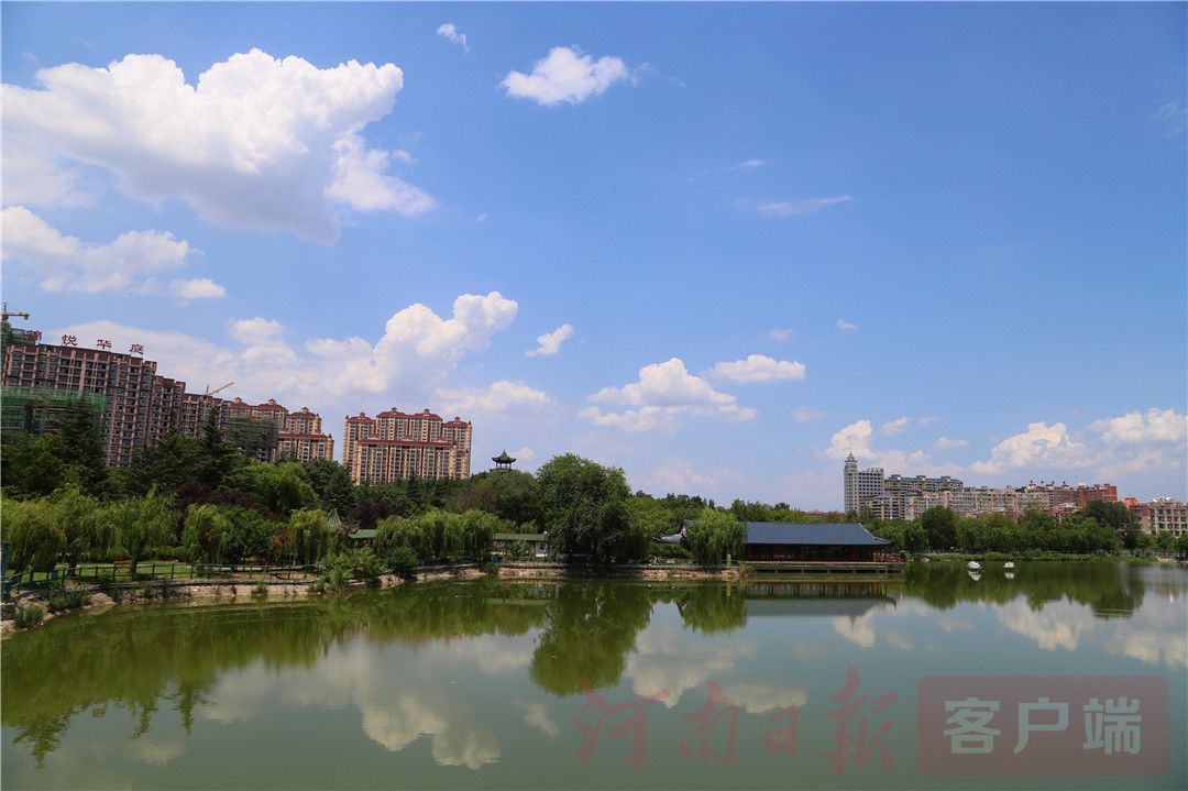 金城灵宝美如画 蓝天碧水宜居城