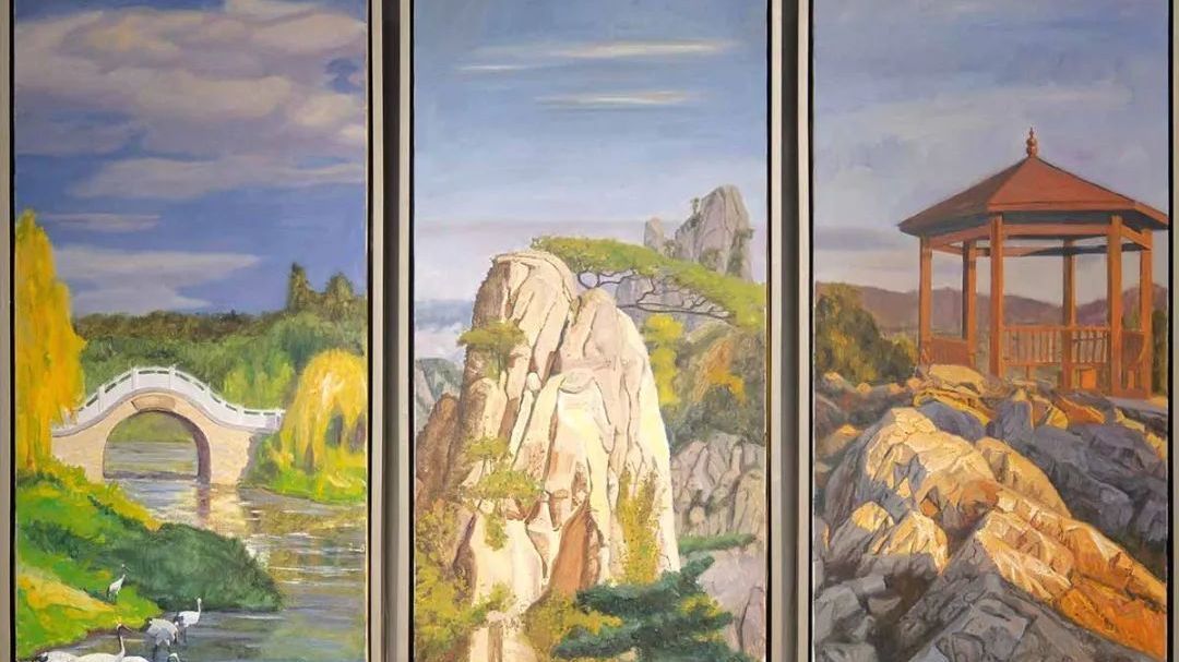 区文化馆展览上新！作品里的这些地方，您眼熟吗？