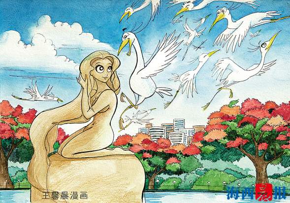 12岁少女画漫画展示美丽厦门