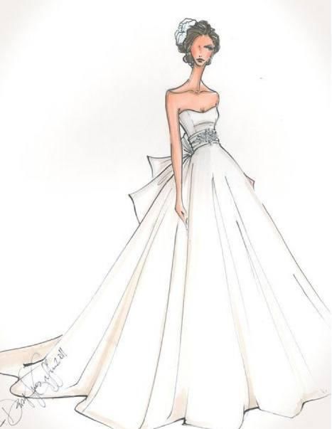 十二星座专属手绘婚纱裙,水瓶座霸气女王范,双