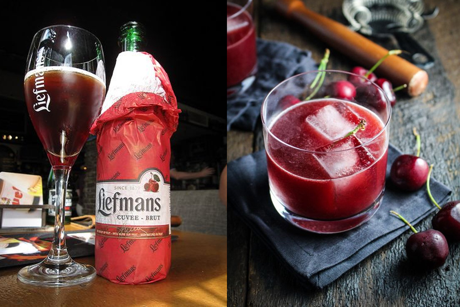 4.蕾曼窖藏樱桃啤酒(Liefmans Cuvee Brut)这款樱桃啤酒也特别受到女生欢迎，它那极酸又极甜的口感，再搭配上类似香槟的包装，很容易就俘获女人的小小虚荣心。可以试试用高脚杯品味，优雅指数飙升。不过只有6°酒精隐藏着酸酸甜甜的樱桃汁中，很容易让你不知不觉中喝多。