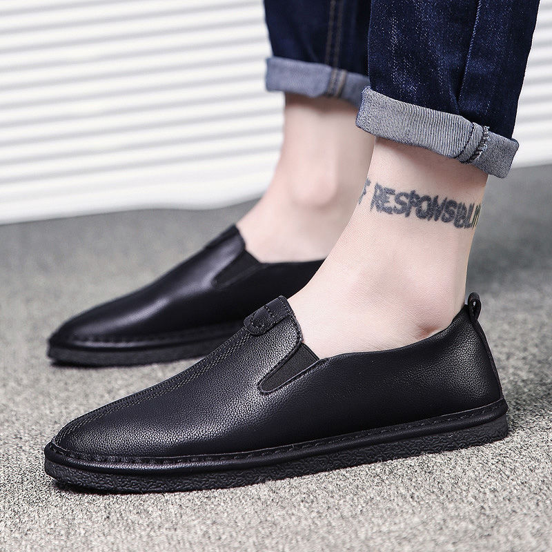 小白鞋过时了,18年流行懒人一脚蹬豆豆鞋,背影