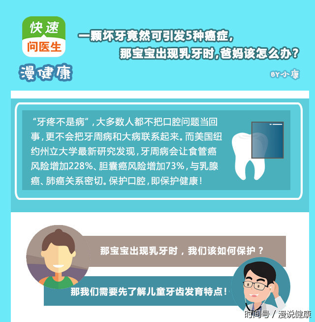 命!一颗坏牙可引发五种癌症,那么宝宝的牙齿发