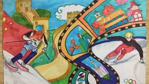 “我爱冬奥”作品征集过半，绘画作品首次公开展示！