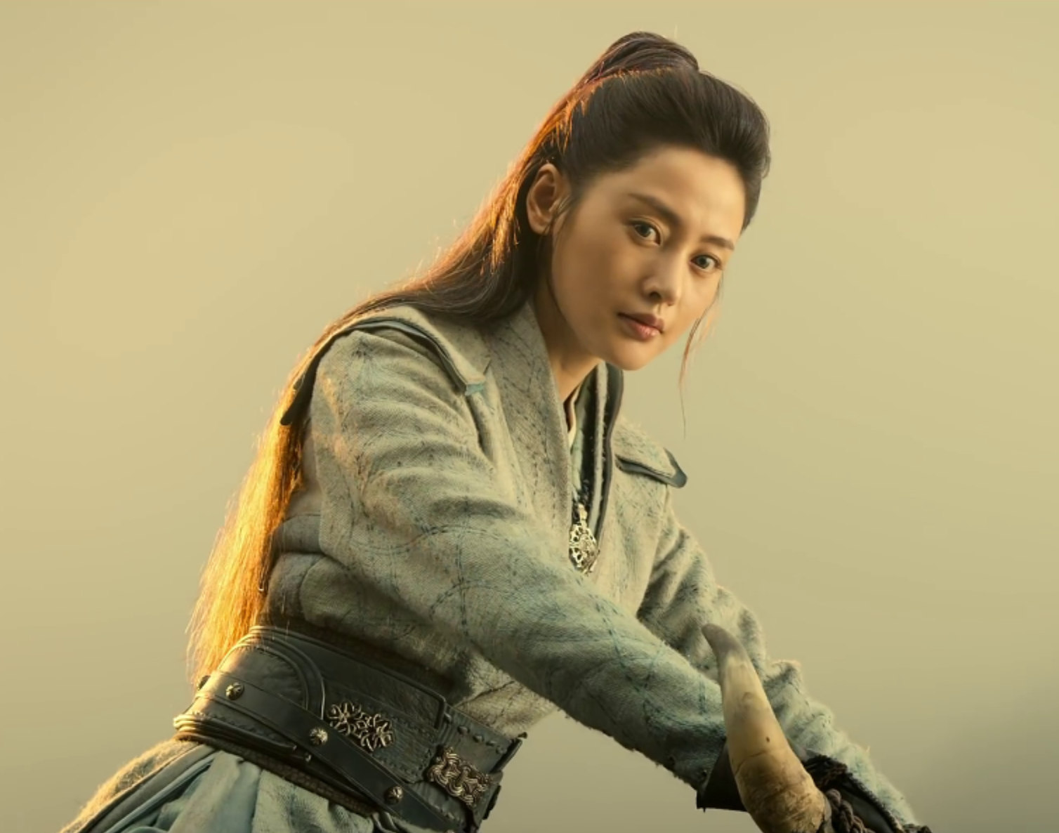 张天爱的这个古装英气形象清新淡雅,你给打几