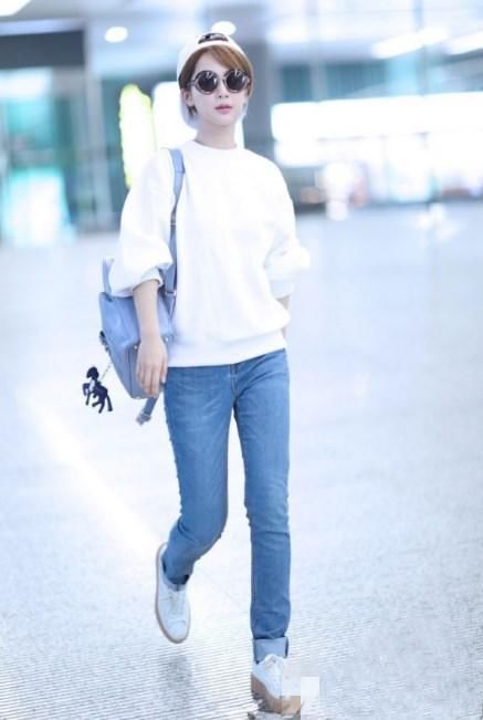 图1杨紫街拍167拍出180视感,图2小姐姐衣服太