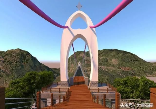 黄石首条3D动态玻璃栈道开建 预计今年十一