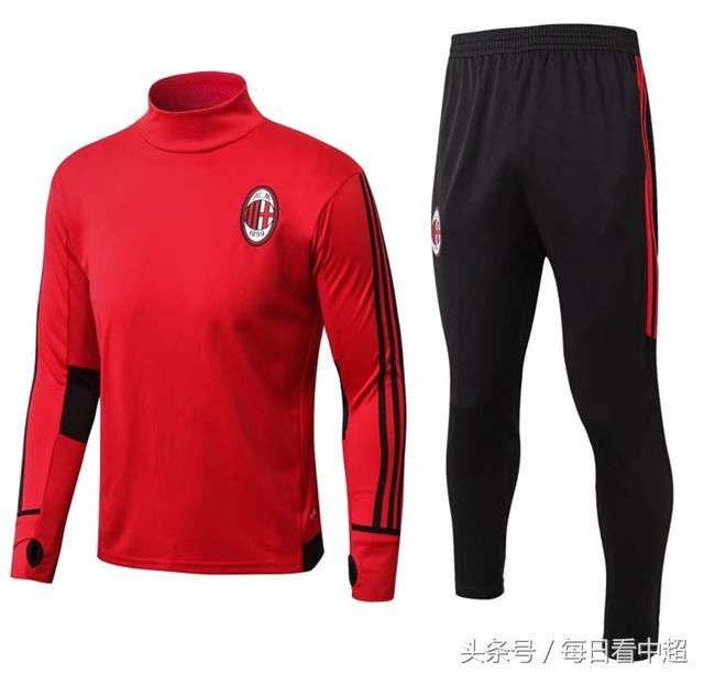 17-18AC米兰、国际米兰球衣长袖训练服套装,
