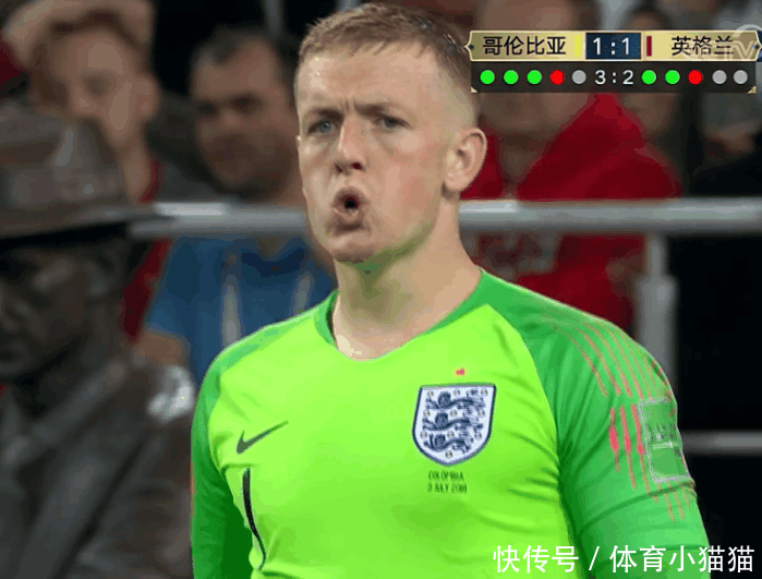 世界杯首次赢点球大战! 谁注意到英格兰门将在