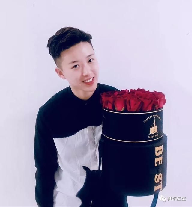 北体大女子排球队主二传、队长孙文静和排球球