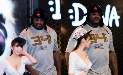 NBA球星中国行遇女粉丝，奥尼尔