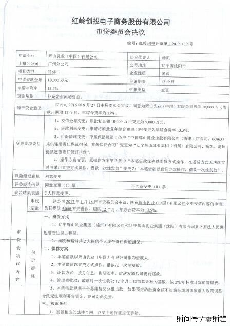 独家|红岭创投给了辉山乳业10个亿? 实际是借款5000万 独家|红岭创投给了辉山乳业10个亿? 实际是借款5000万