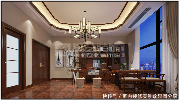 300平大平层新中式风格装修效果图,未来的趋势