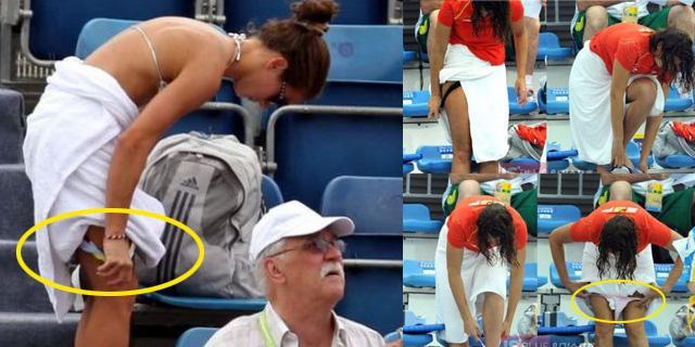 女网选手临阵来大姨妈咋办? 有人当即换内裤