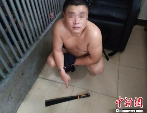 三亚一男子吸毒后产生幻觉持刀闯监狱被抓