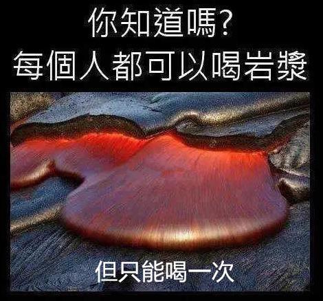 大神de回复:你知道吗?其实岩浆可以喝
