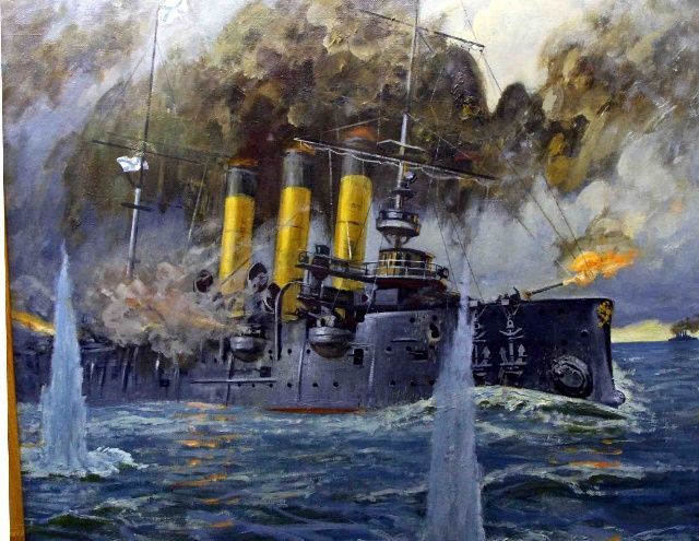 1941年9月30日,阿芙乐尔号因无力抵挡德军的轰炸在港口自沉。