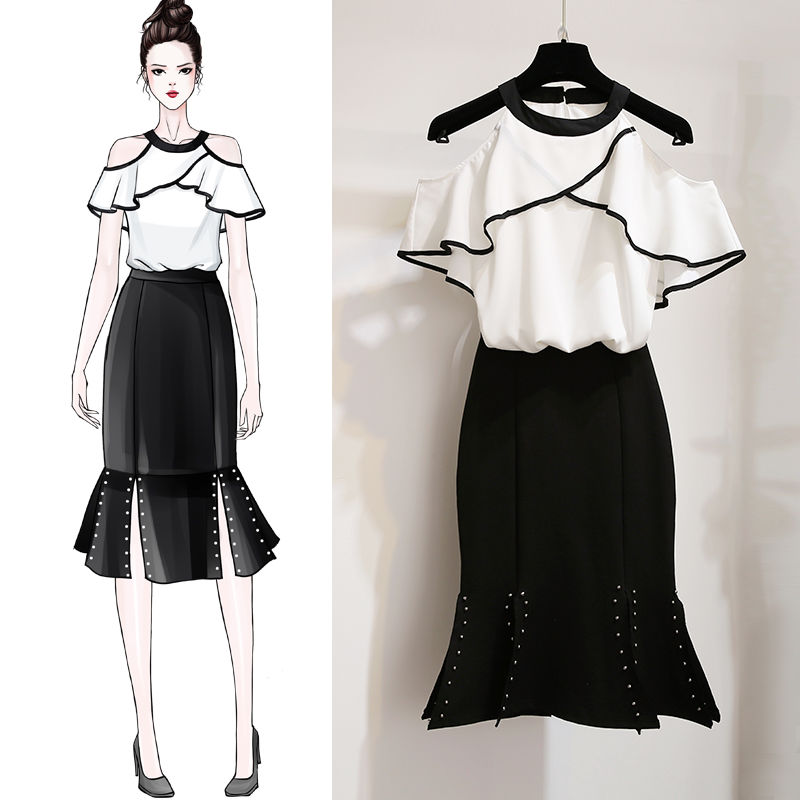 还有一种裙叫鱼尾裙,特适合155的小个子穿,搭