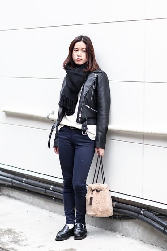 日本女孩的冬日穿搭街拍,现在东京流行的单品