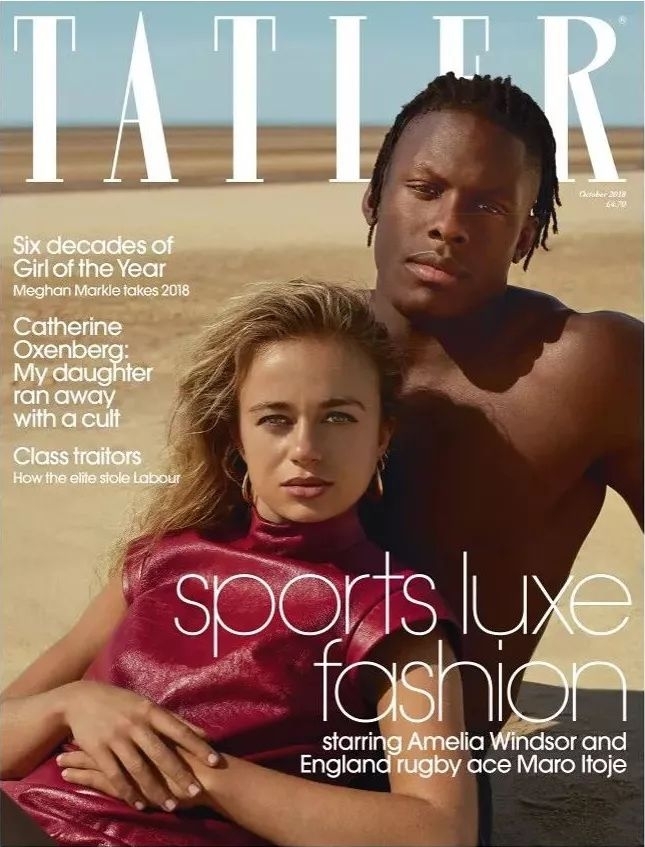 还在几度登上《Tatler》的封面后，直接成为了这本杂志的特约编辑：