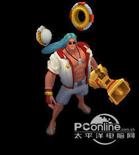 英雄联盟LOL泳池派对 塔里克炫彩皮肤